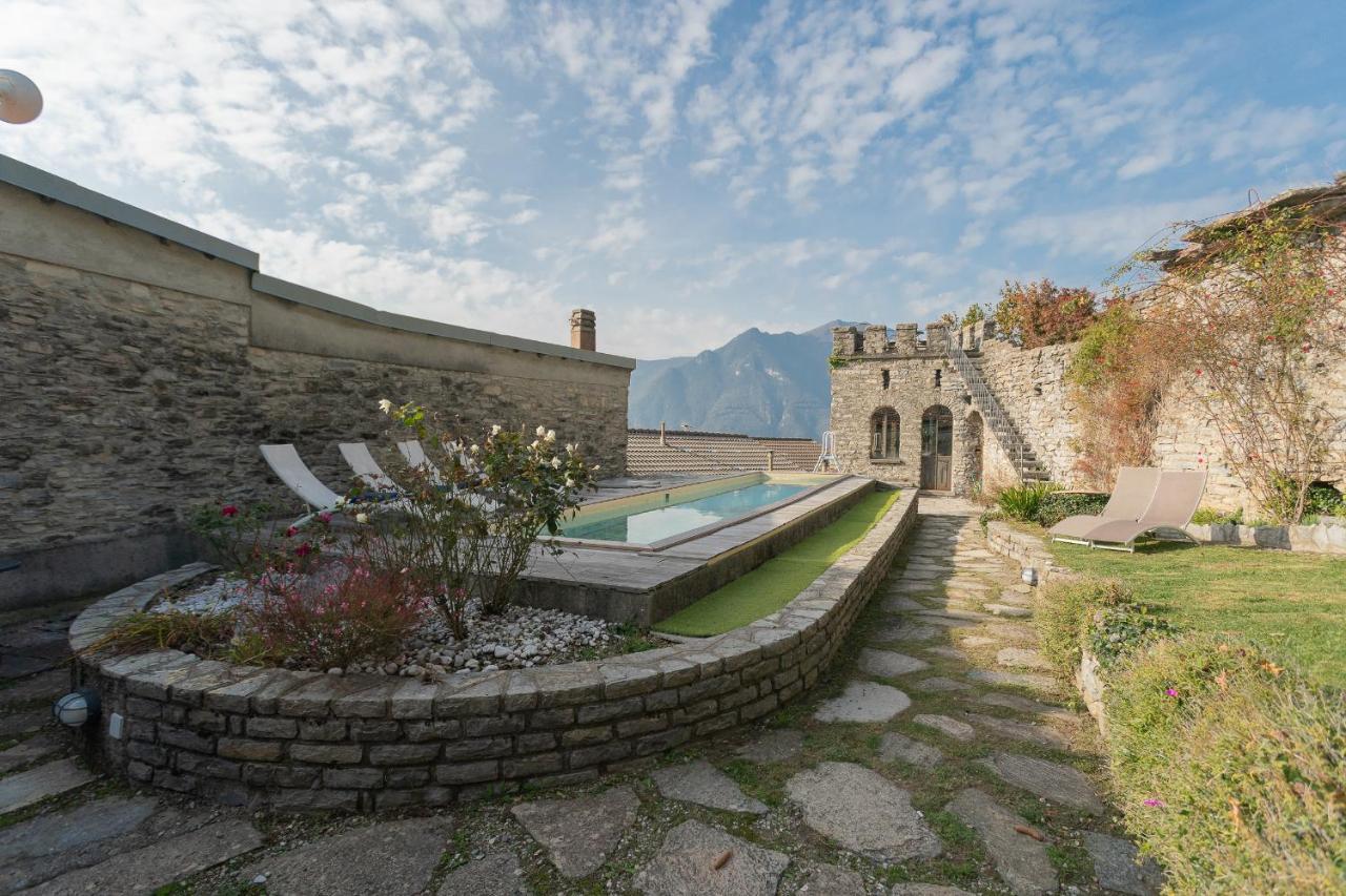 Villa Torre Di Palanzo With Magnificent View By Rent All Como Faggeto Lario Exterior foto