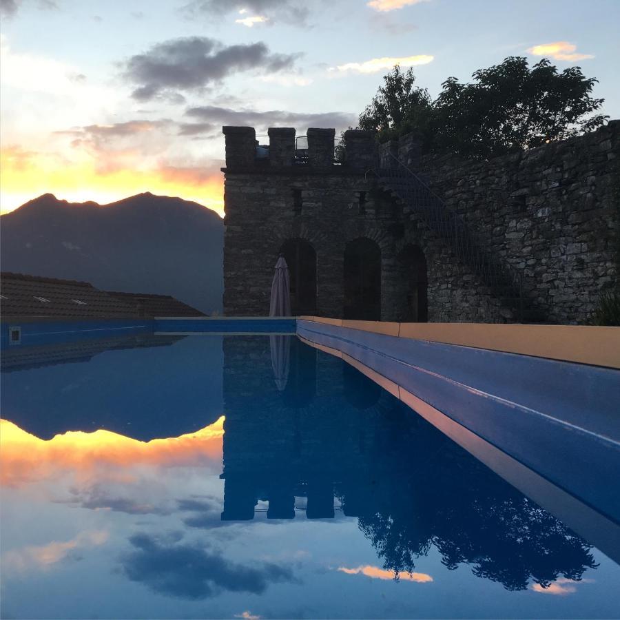 Villa Torre Di Palanzo With Magnificent View By Rent All Como Faggeto Lario Exterior foto