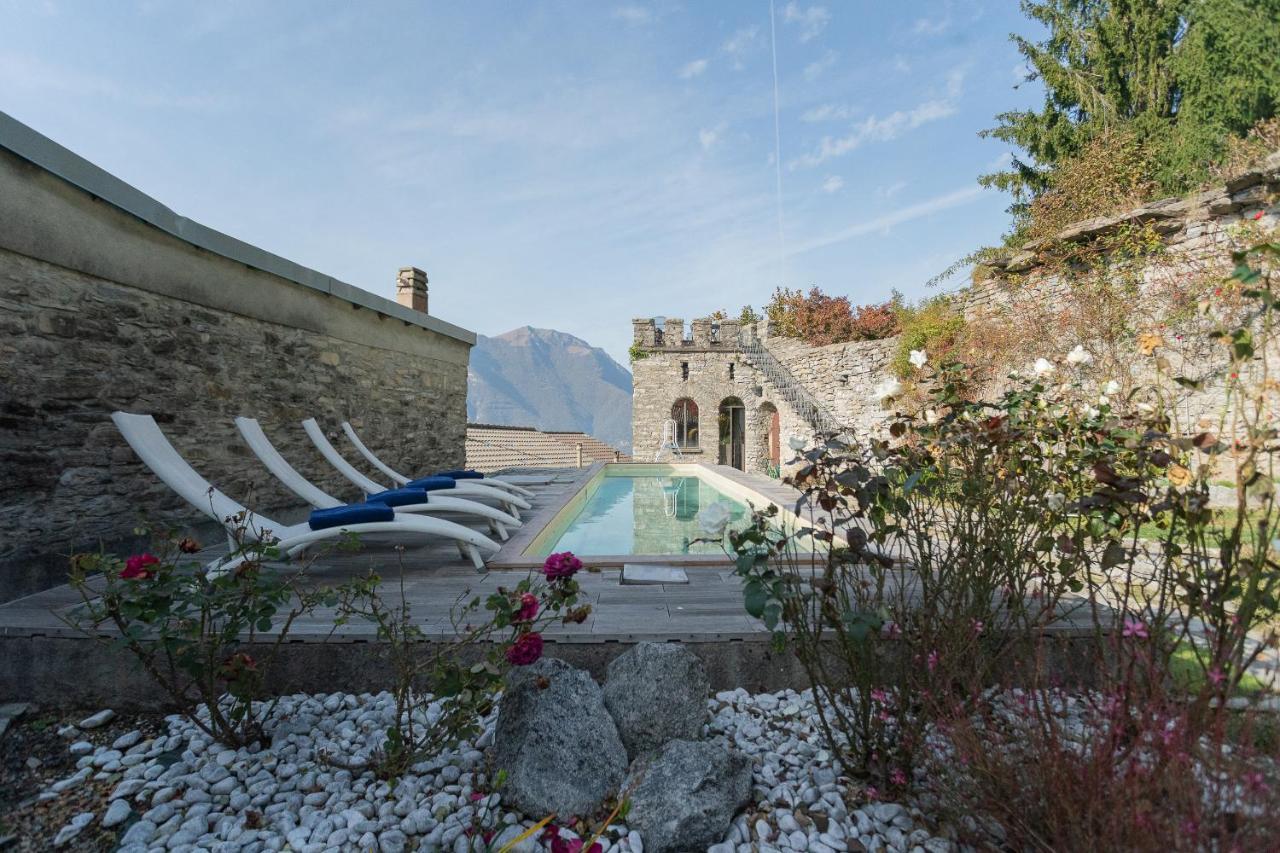 Villa Torre Di Palanzo With Magnificent View By Rent All Como Faggeto Lario Exterior foto
